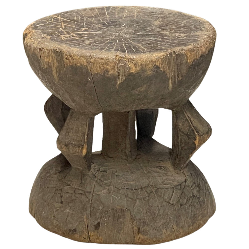 Vintage African Wooden Stool - Berbere Imports