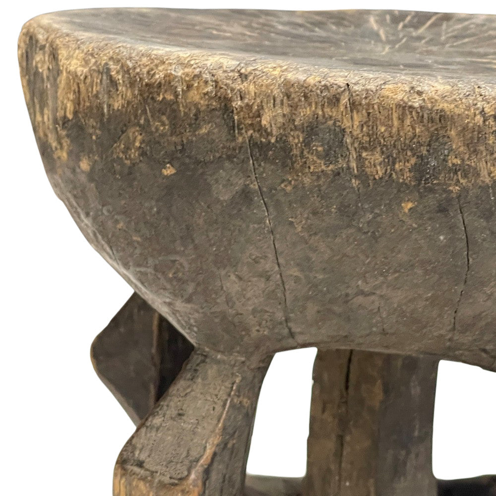 Vintage African Wooden Stool - Berbere Imports