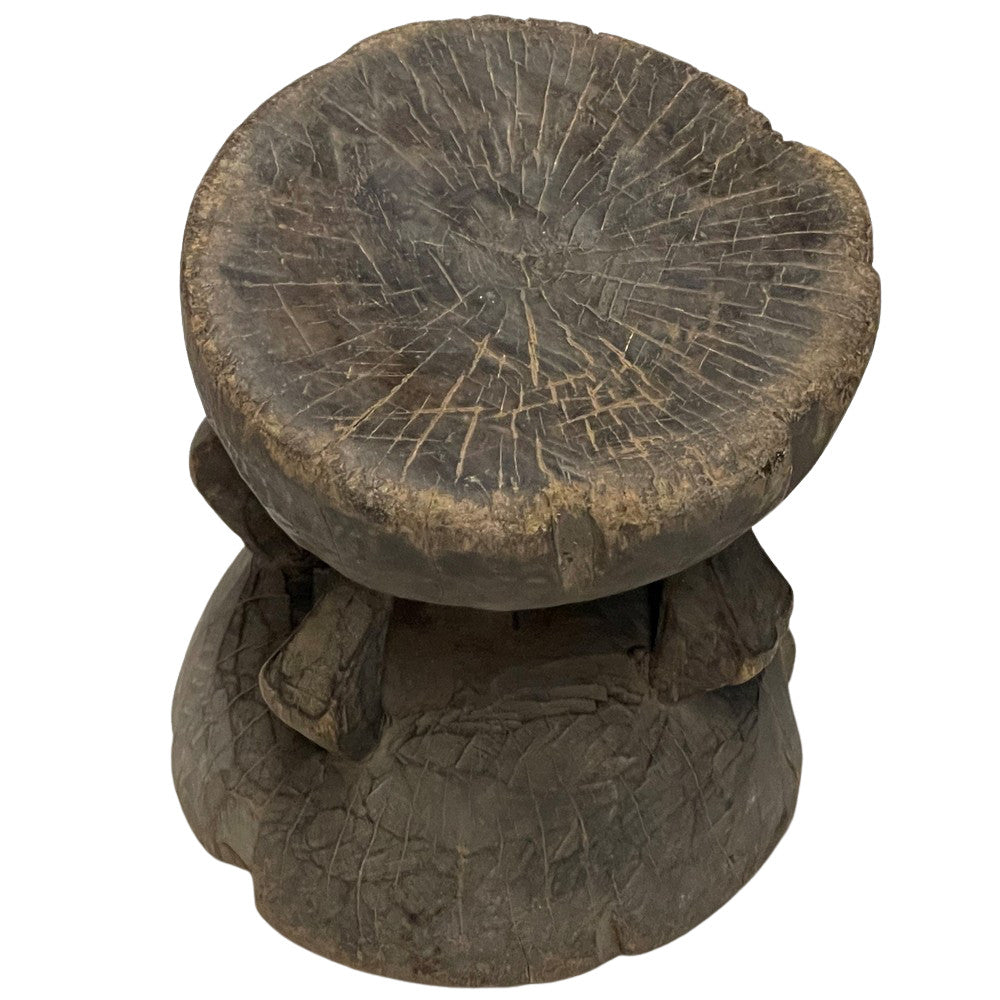 Vintage African Wooden Stool - Berbere Imports