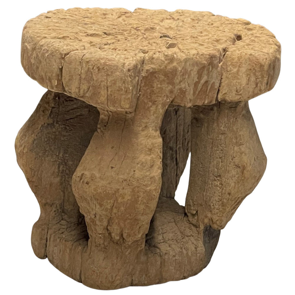 Vintage African Wooden Stool - Berbere Imports