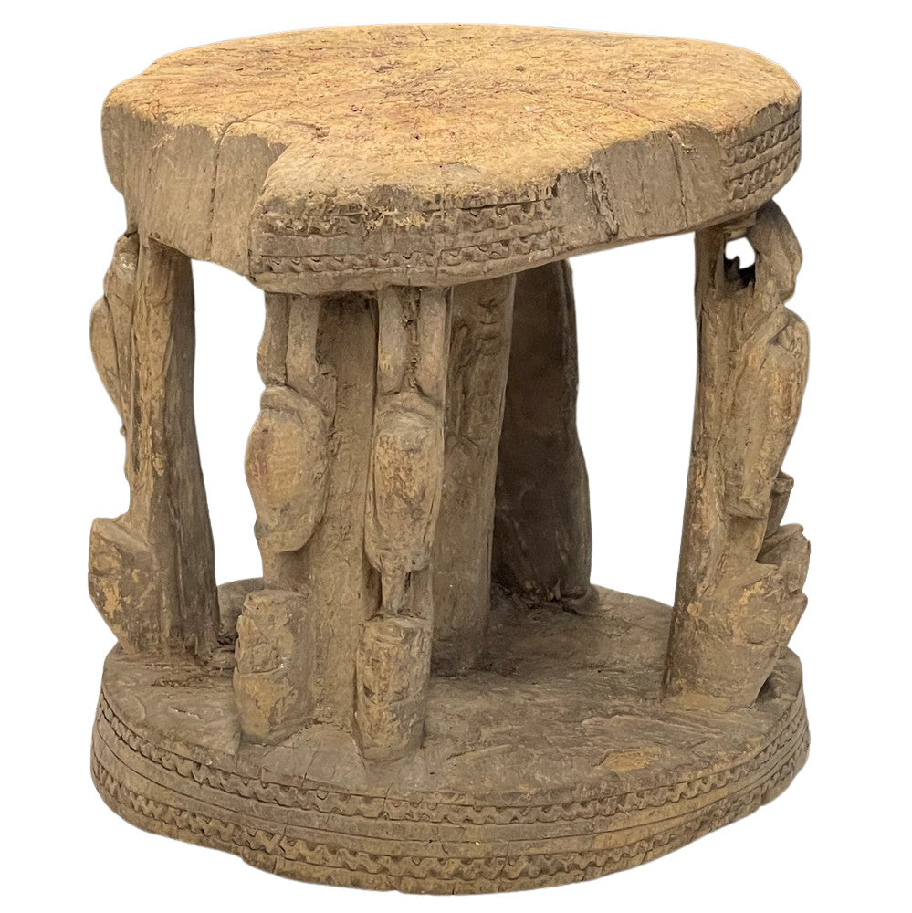 Vintage African Wooden Stool - Berbere Imports