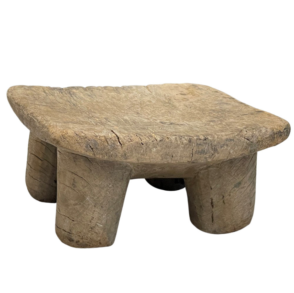 Vintage African Wooden Stool - Berbere Imports