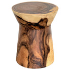 Teak Pinched Middle Stool - Berbere Imports