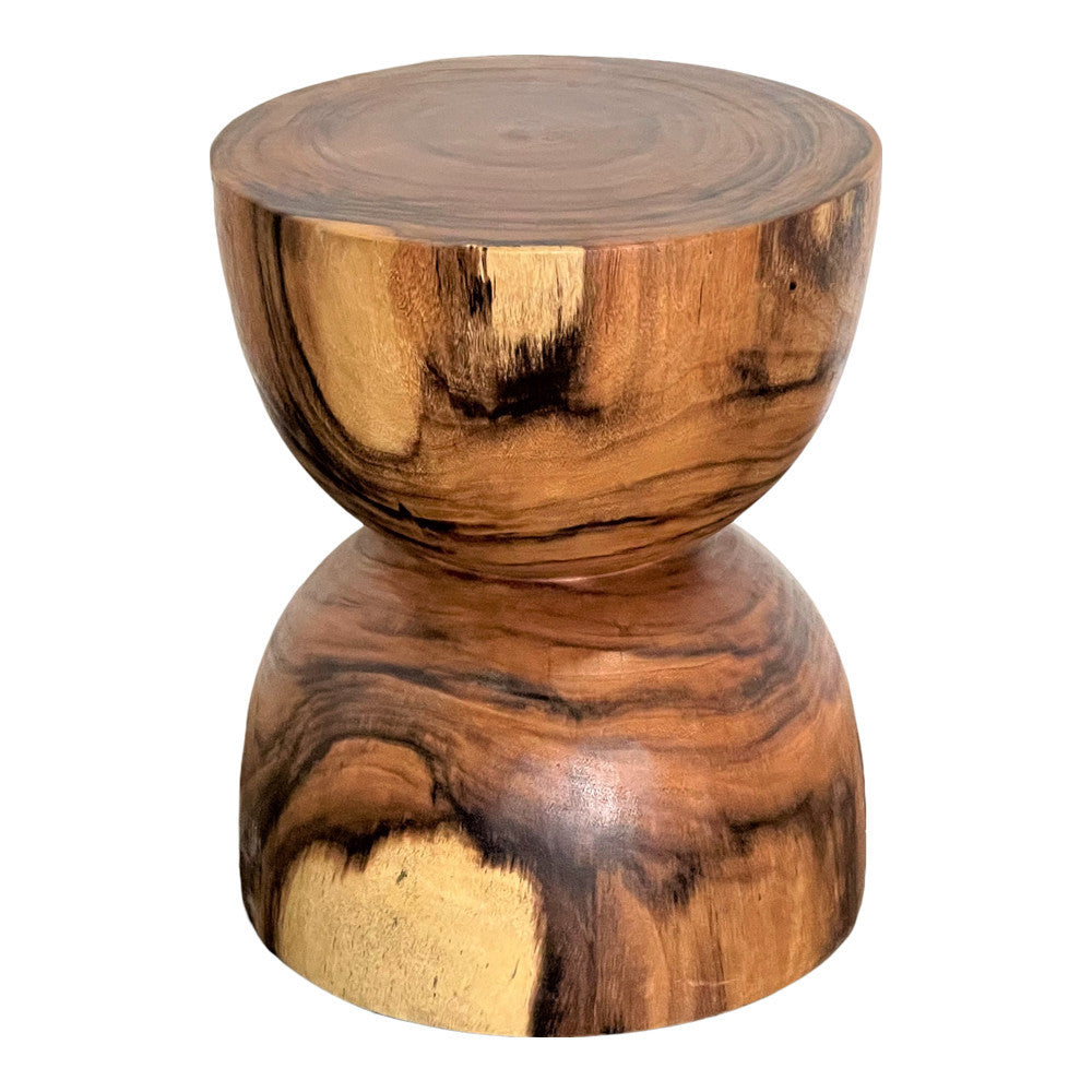 Teak Inverted Sphere Stool - Berbere Imports