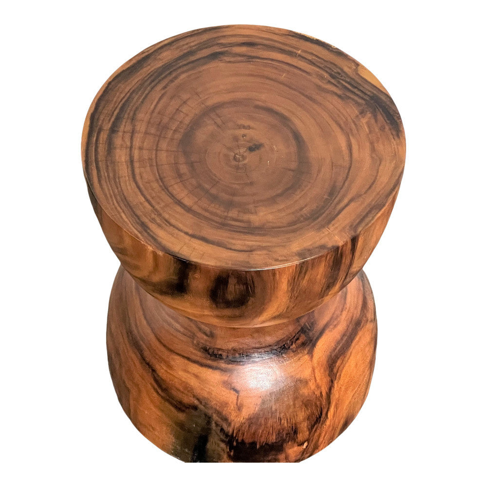 Teak Inverted Sphere Stool - Berbere Imports