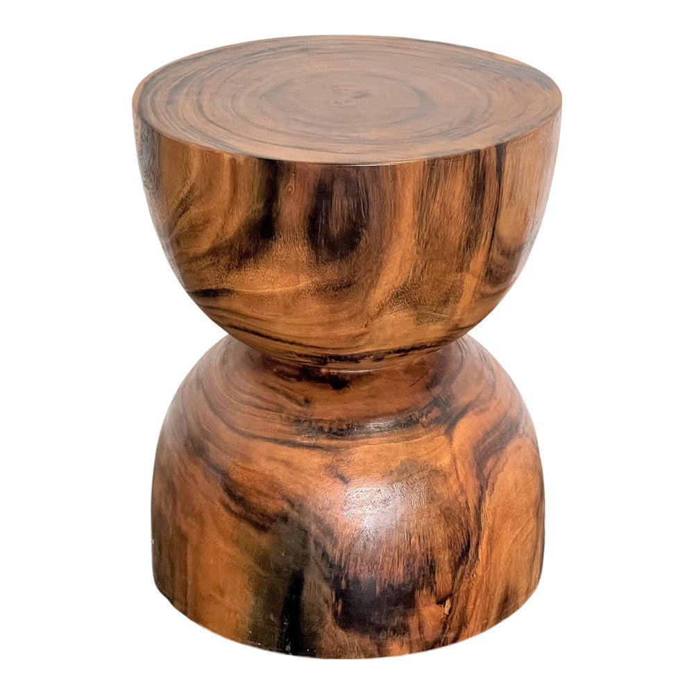 Teak Inverted Sphere Stool - Berbere Imports