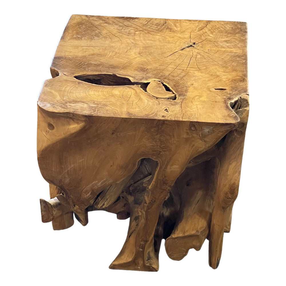 Indonesian Teak Root Stool - Berbere Imports