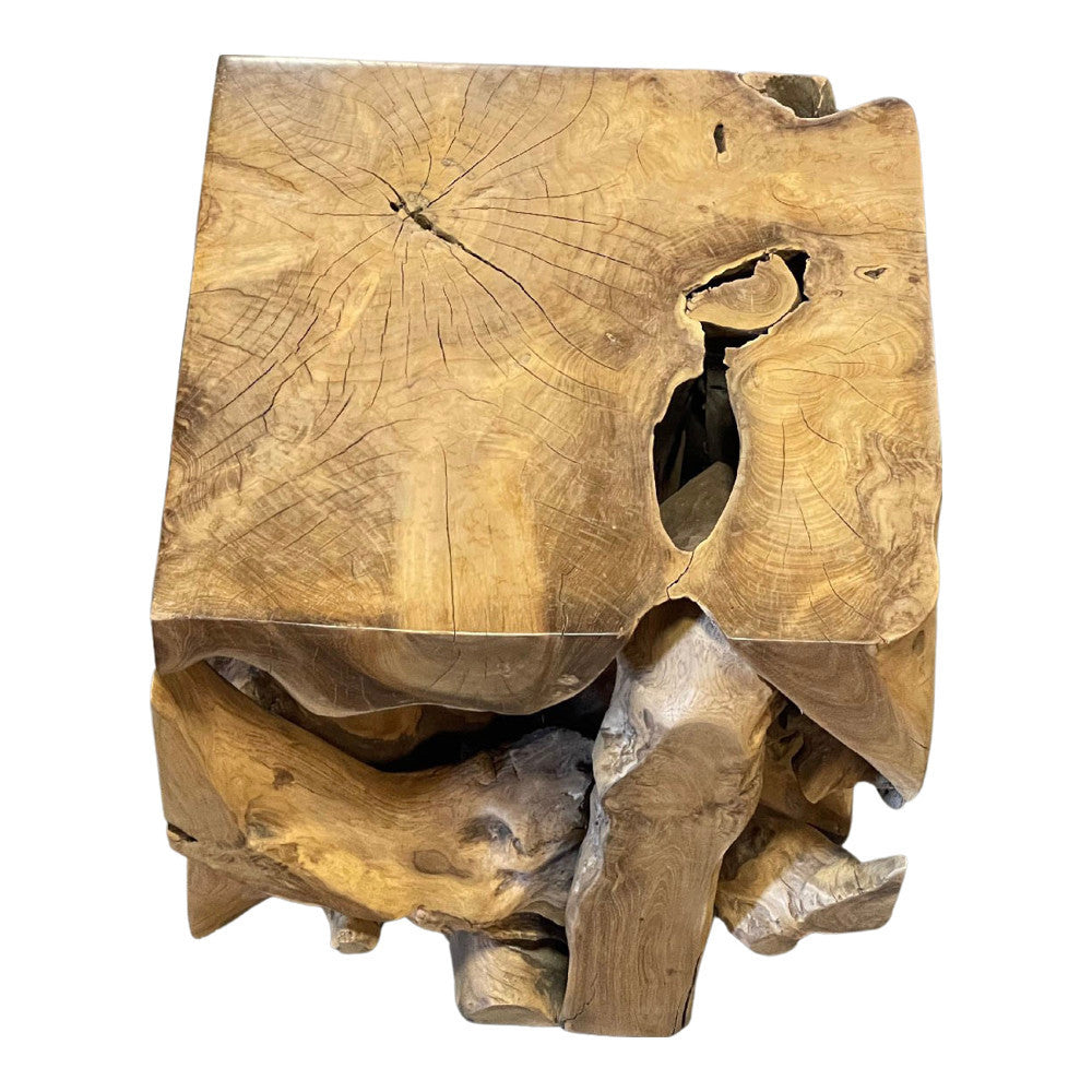 Indonesian Teak Root Stool - Berbere Imports