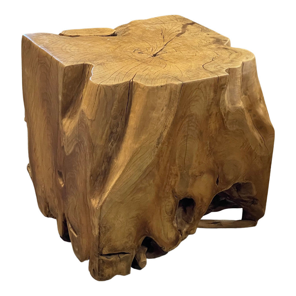 Indonesian Teak Stool - Berbere Imports