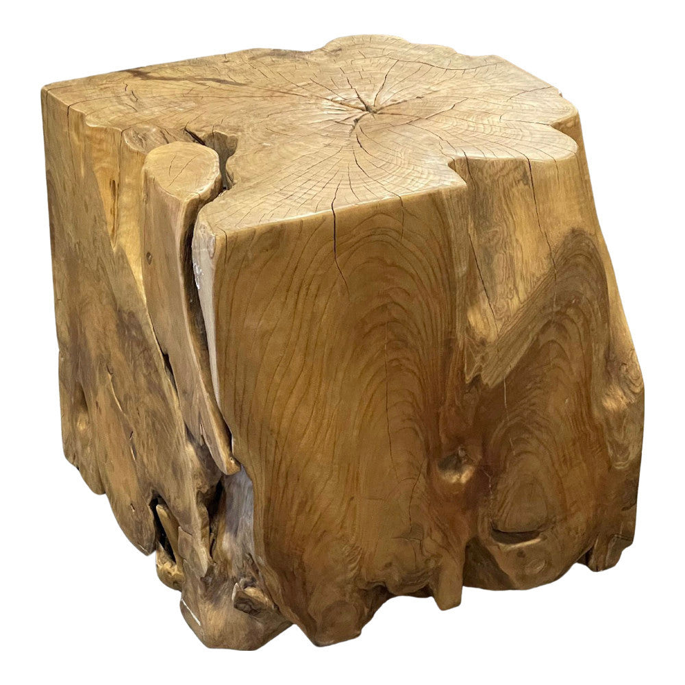 Indonesian Teak Stool - Berbere Imports