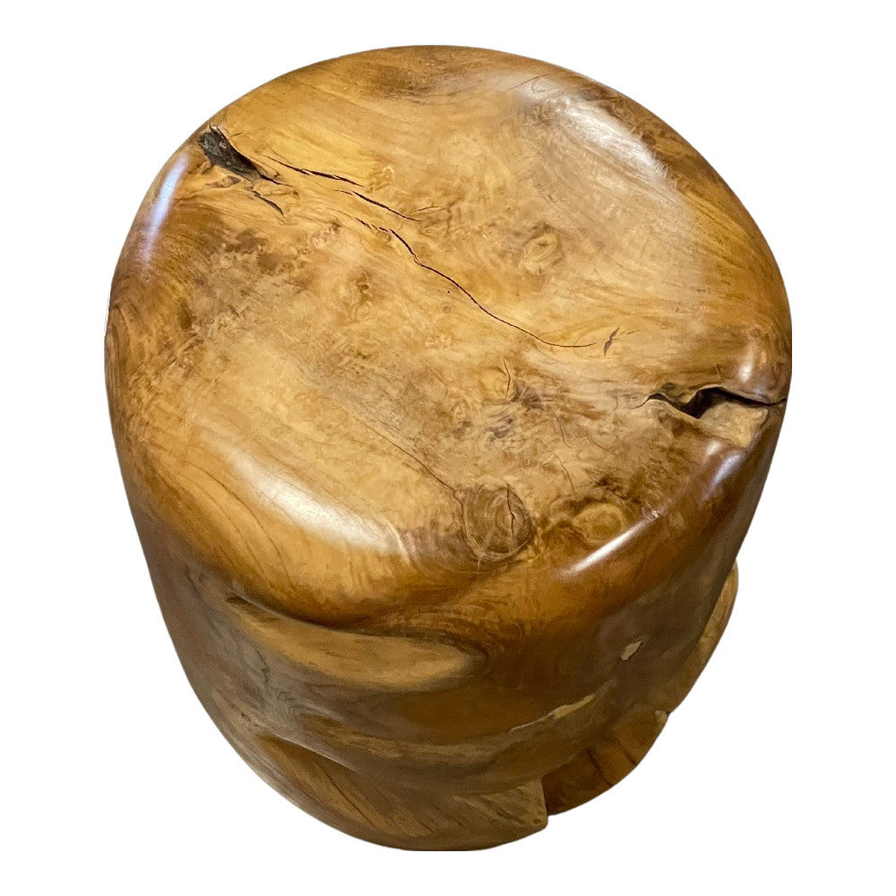 Indonesian Teak Stool - Berbere Imports