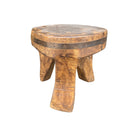 Vintage Nagaland Wooden Stool - Berbere Imports