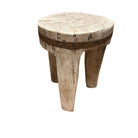 Vintage Nagaland Wooden Stool - Berbere Imports