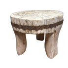 Vintage Nagaland Wooden Stool - Berbere Imports