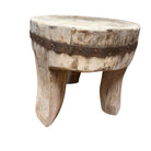 Vintage Nagaland Wooden Stool - Berbere Imports