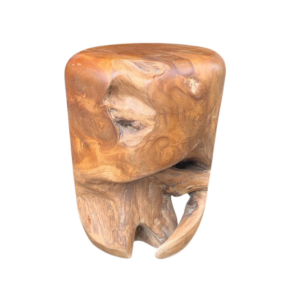 Round Wooden Stool - Berbere Imports