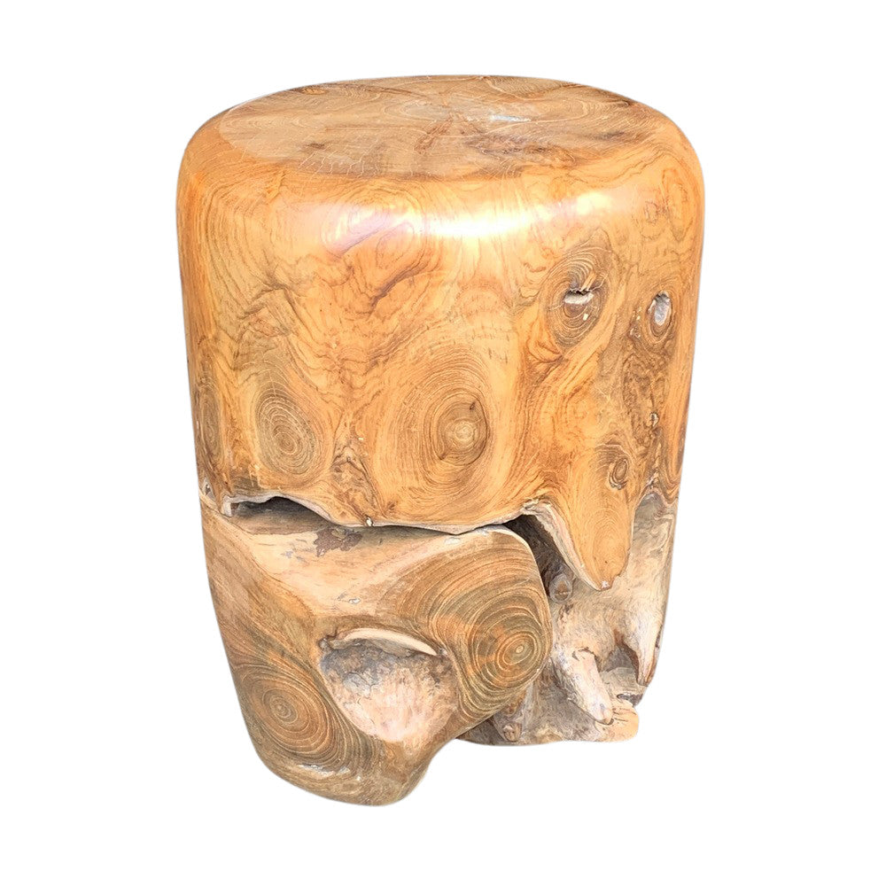 Round Wooden Stool - Berbere Imports