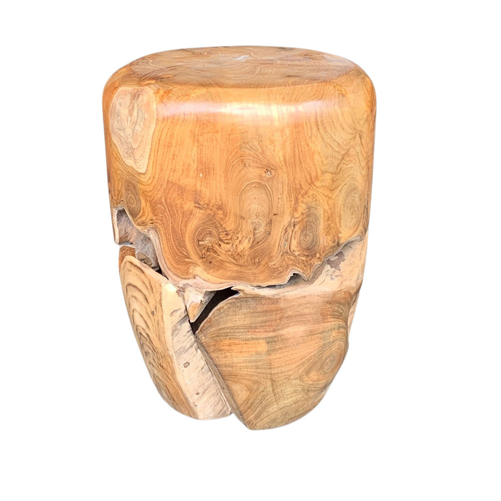 Round Wooden Stool - Berbere Imports