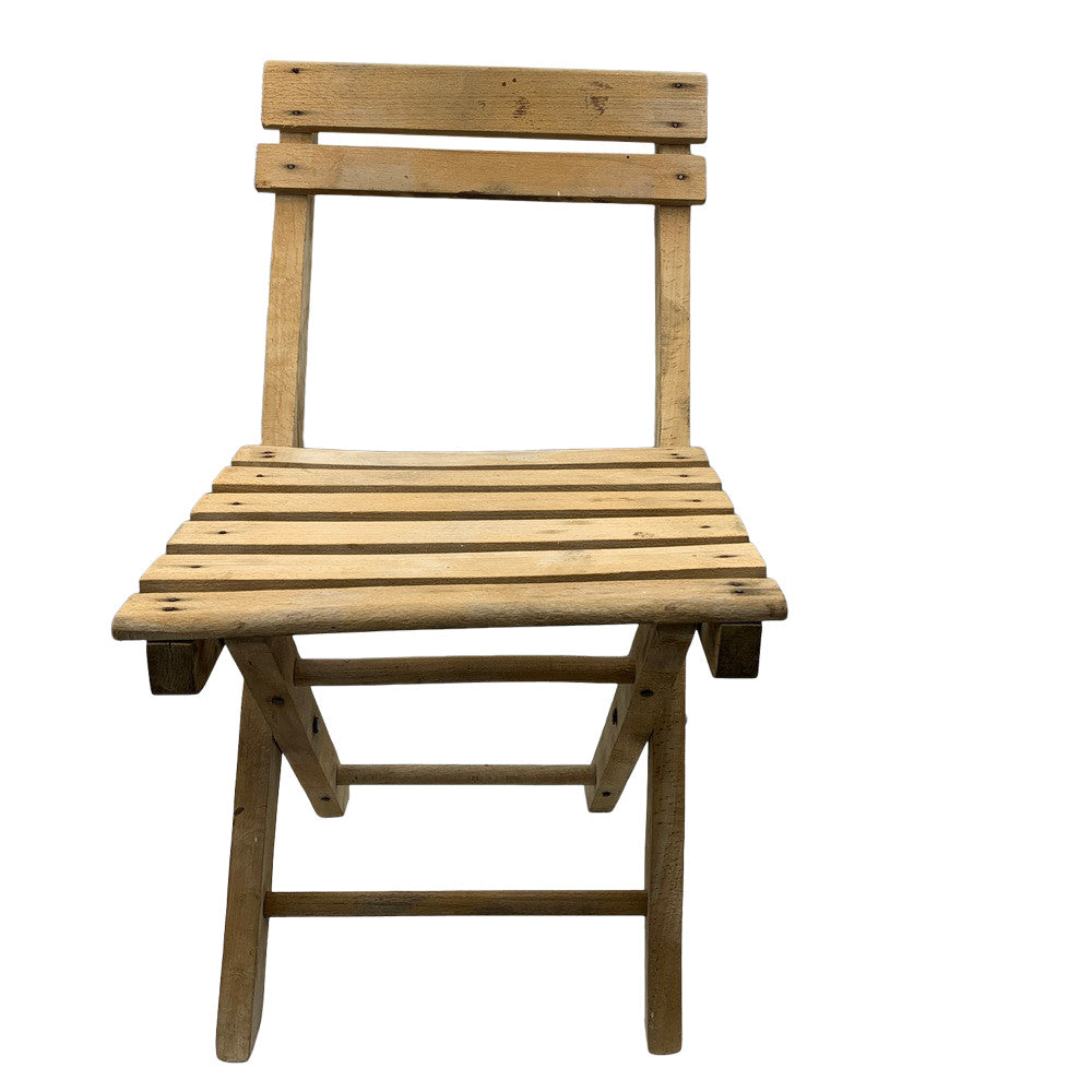 Vintage Small Wooden Child Chair - Berbere Imports