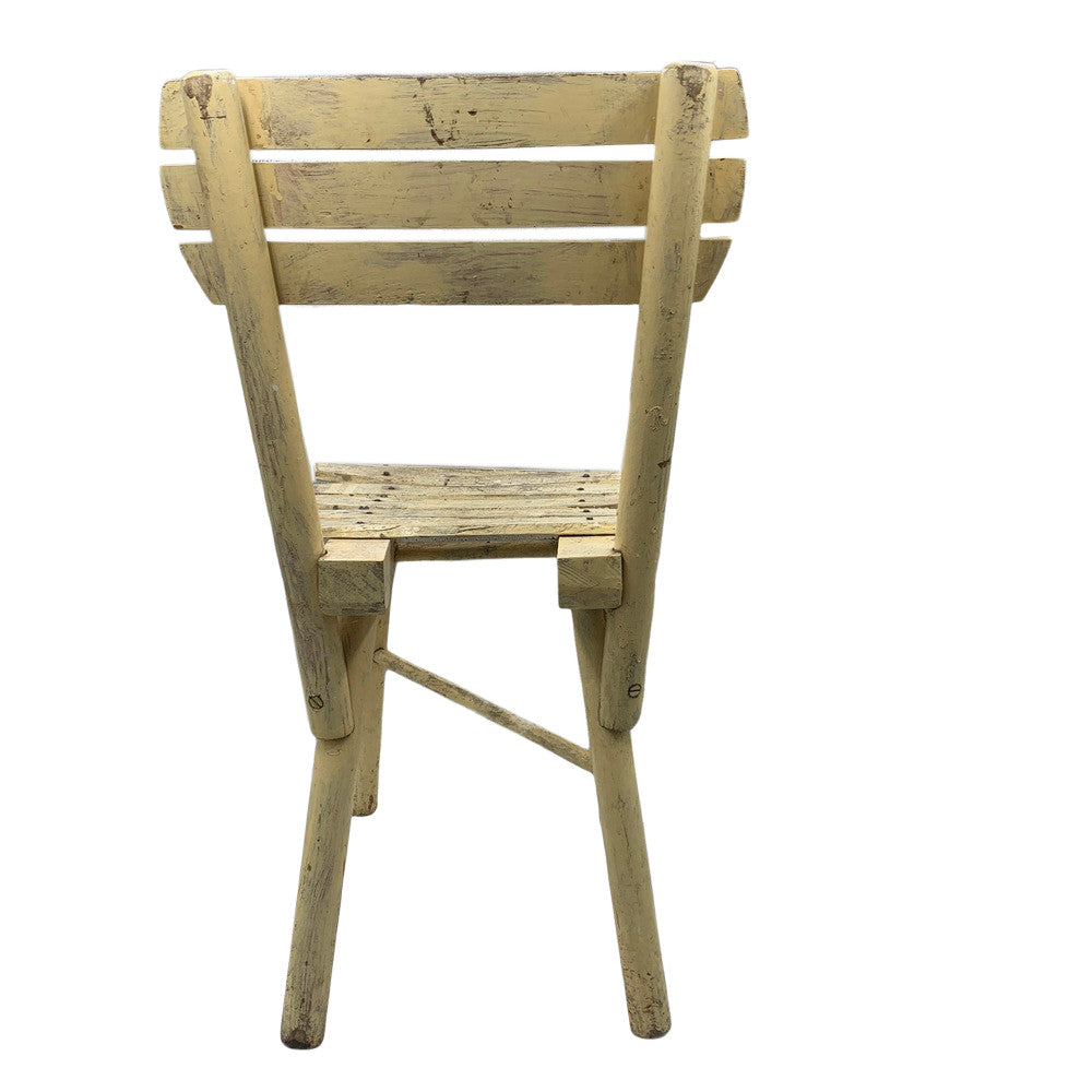 Vintage Small Wooden Child Chair - Berbere Imports