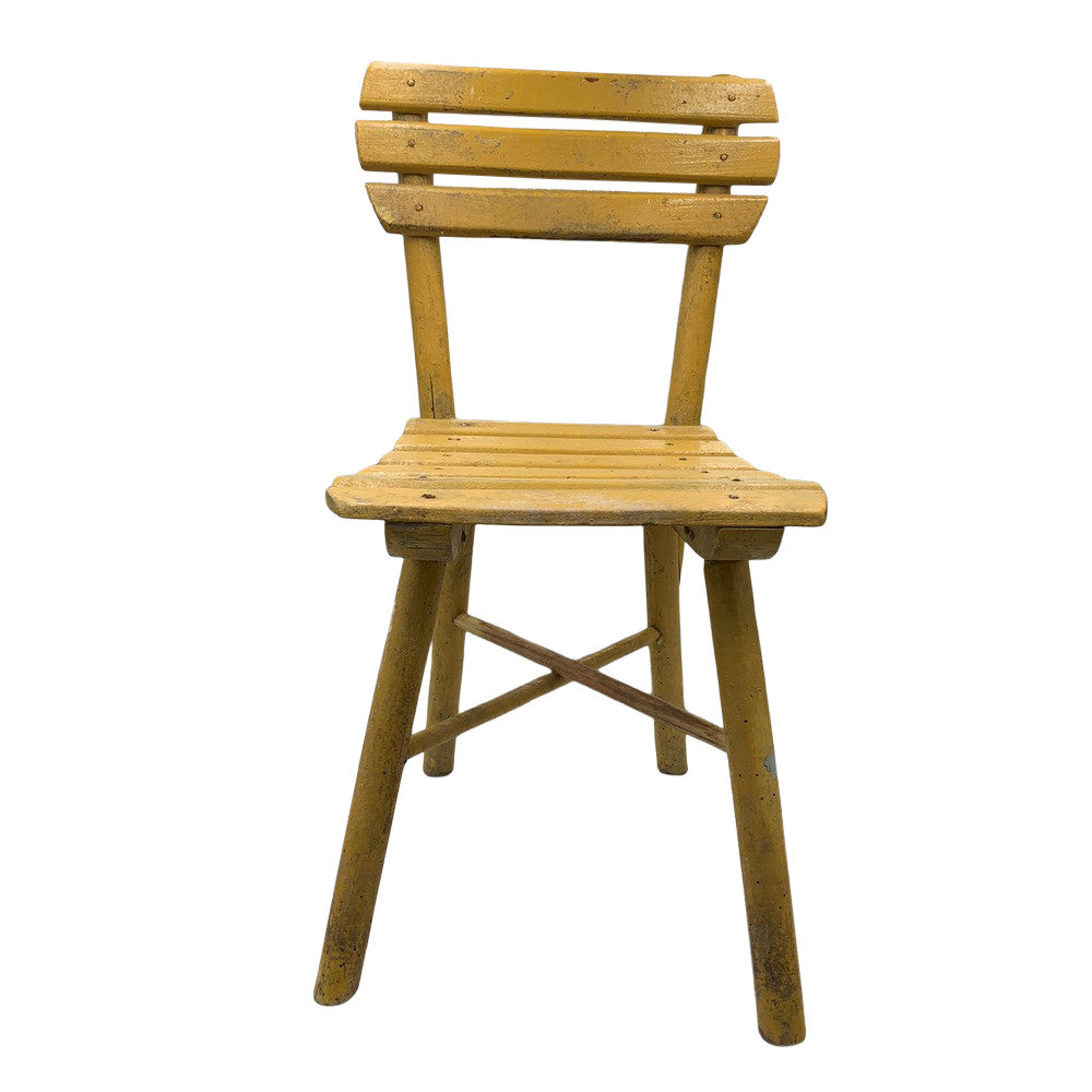 Vintage Small Wooden Child Chair - Berbere Imports