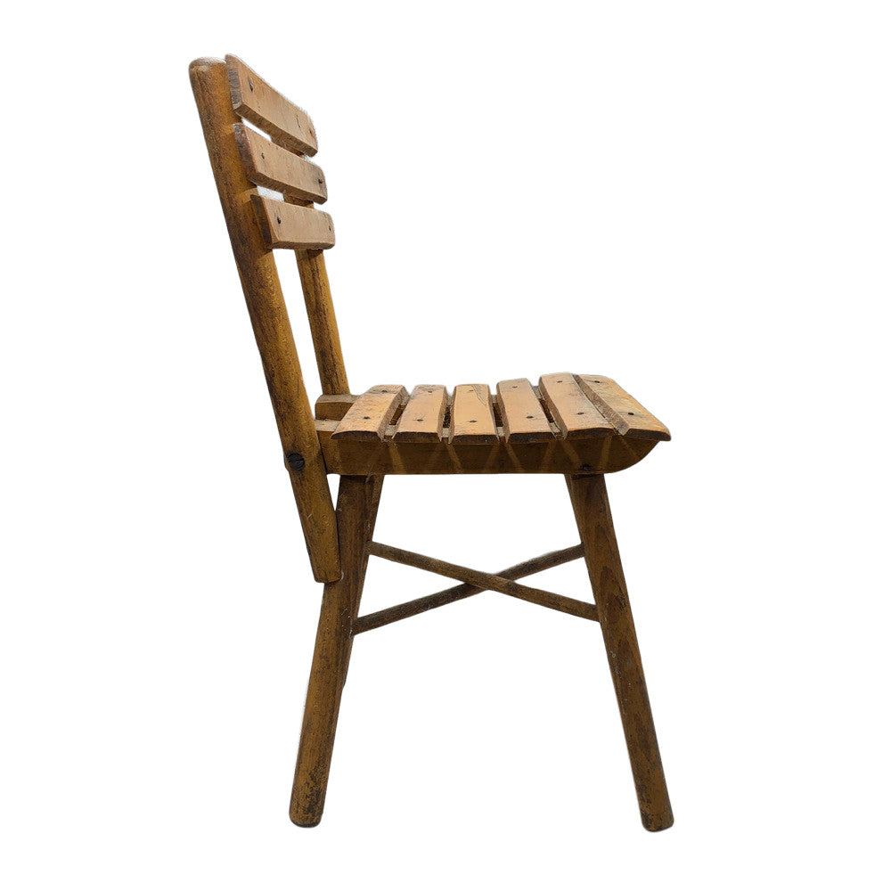 Vintage Small Wooden Child Chair - Berbere Imports