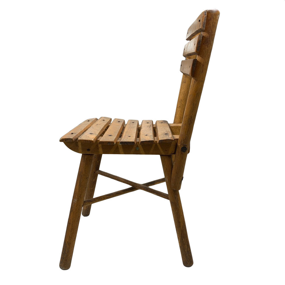 Vintage Small Wooden Child Chair - Berbere Imports