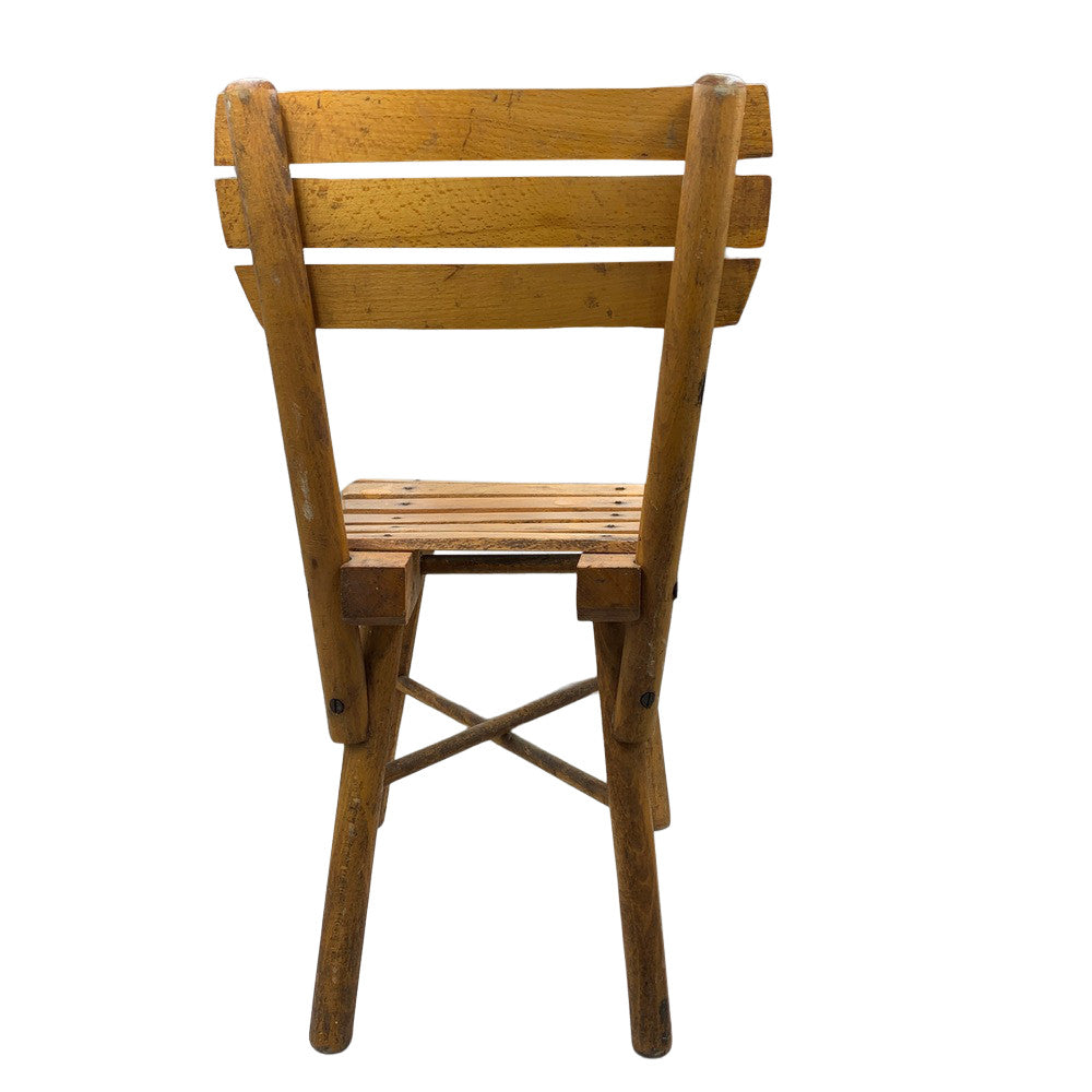 Vintage Small Wooden Child Chair - Berbere Imports