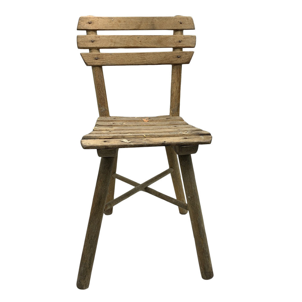 Vintage Small Wooden Child Chair - Berbere Imports