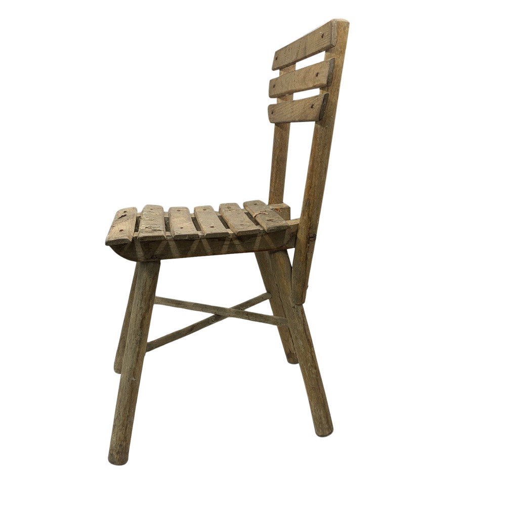 Vintage Small Wooden Child Chair - Berbere Imports