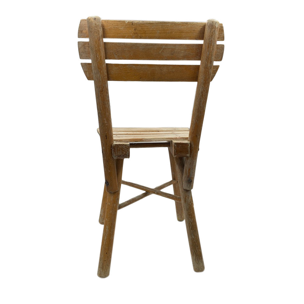 Vintage Small Wooden Child Chair - Berbere Imports