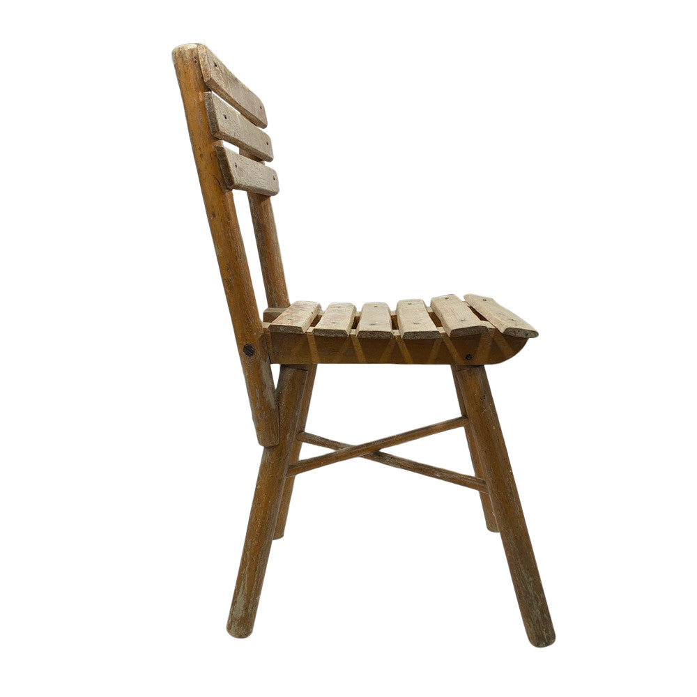 Vintage Small Wooden Child Chair - Berbere Imports