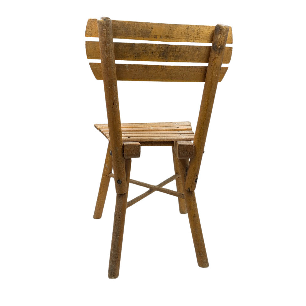 Vintage Small Wooden Child Chair - Berbere Imports