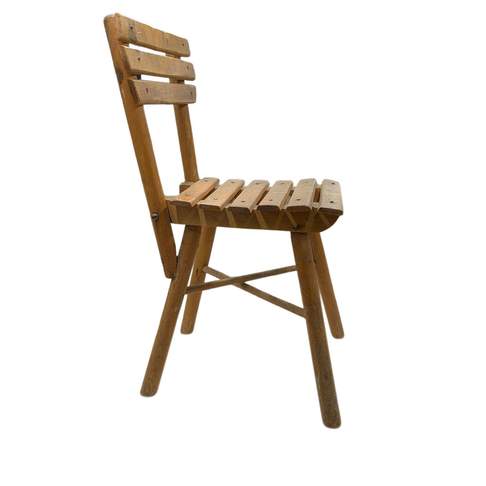 Vintage Small Wooden Child Chair - Berbere Imports