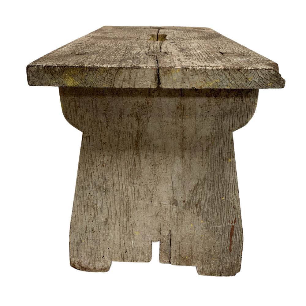 Antique Farmhouse Wooden Step Stool - Berbere Imports