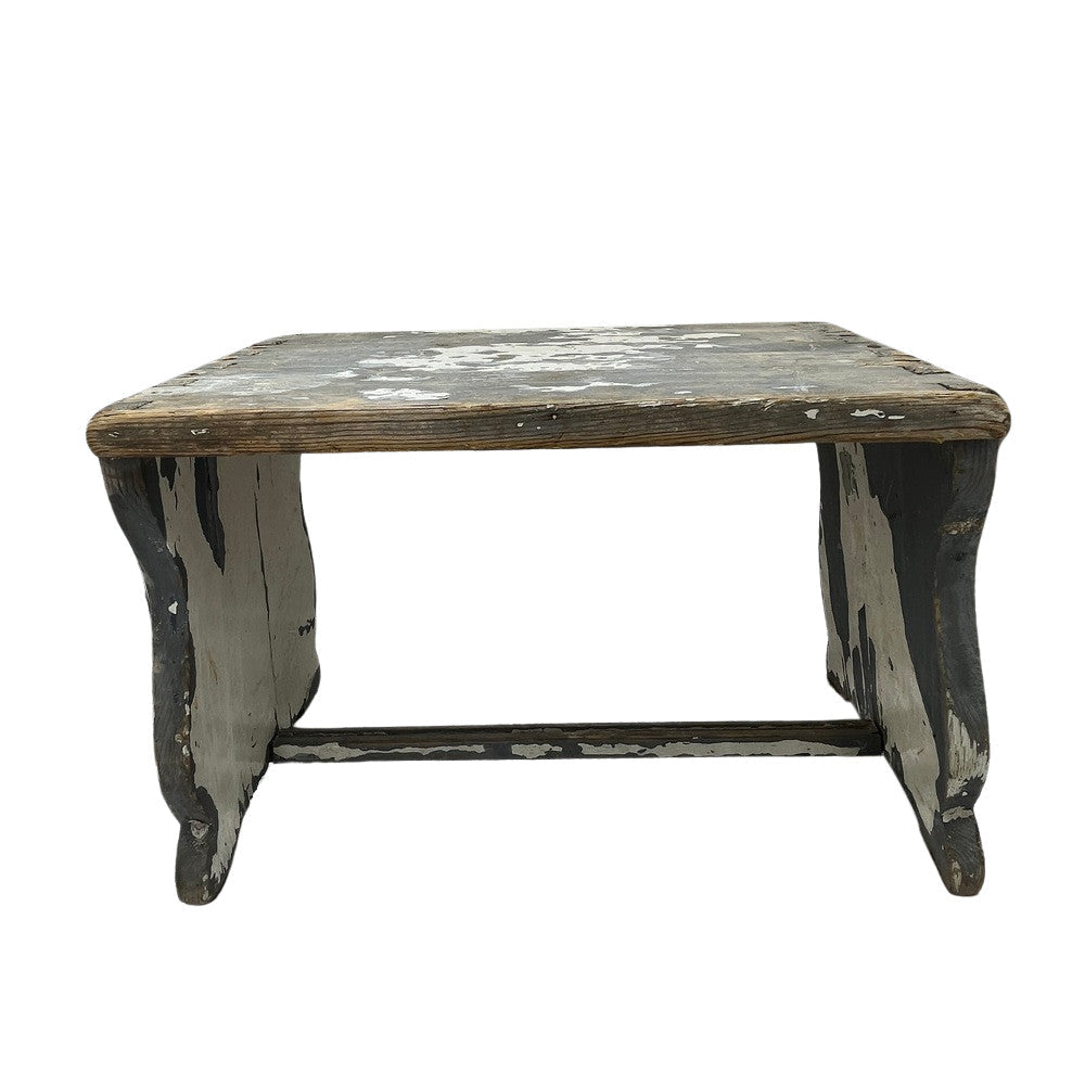 Antique Farmhouse Wooden Step Stool - Berbere Imports