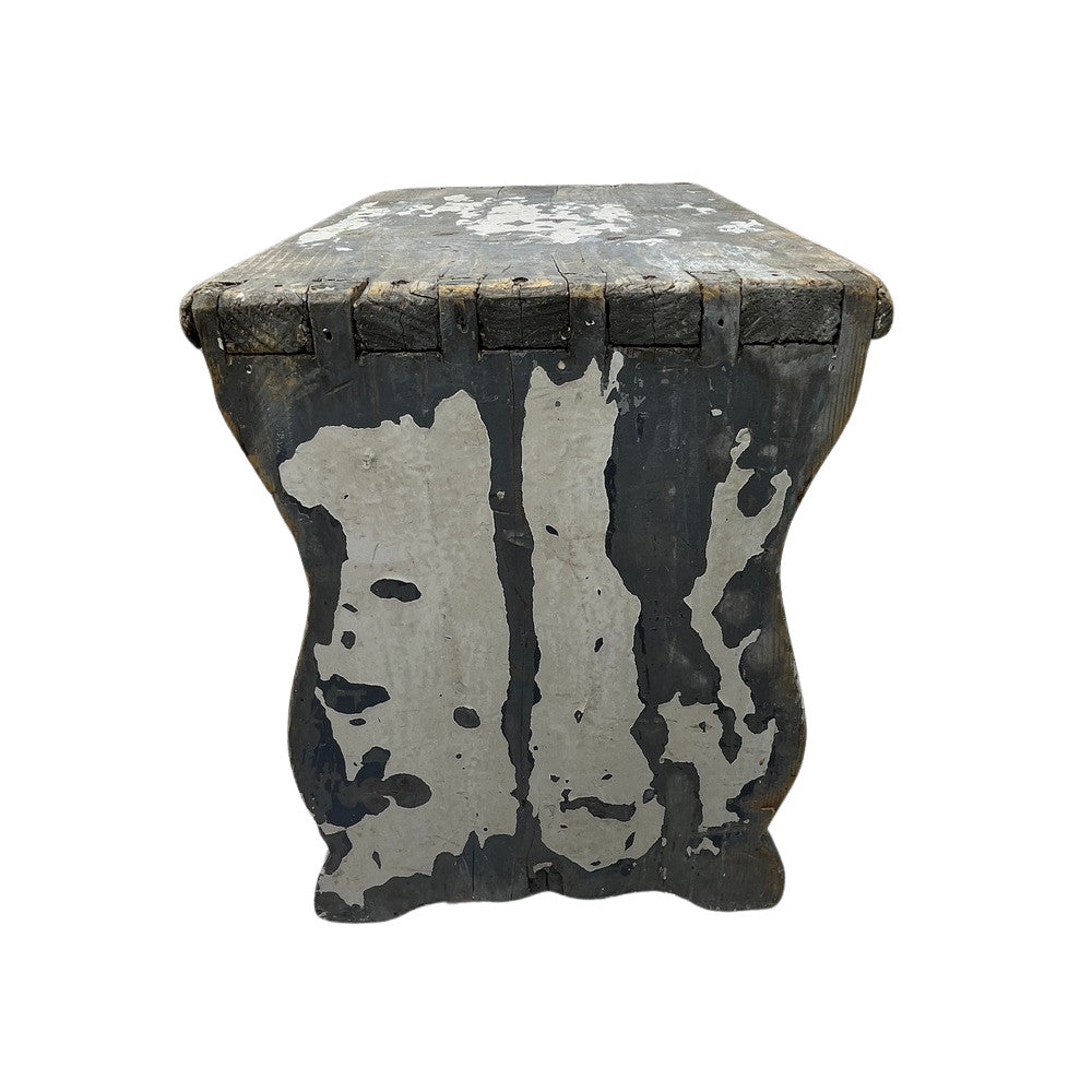 Antique Farmhouse Wooden Step Stool - Berbere Imports