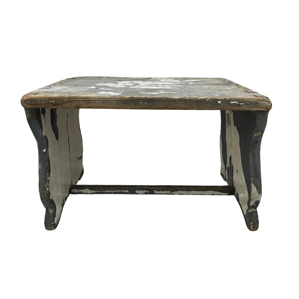Antique Farmhouse Wooden Step Stool - Berbere Imports