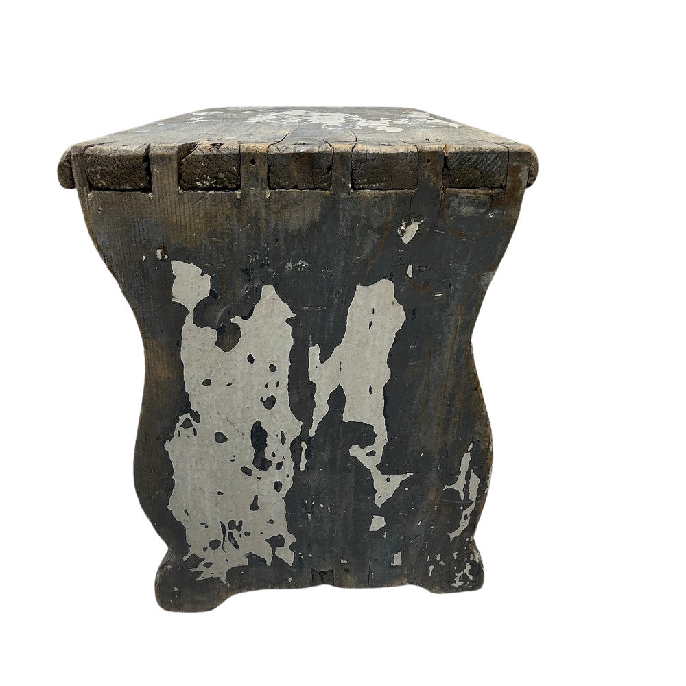 Antique Farmhouse Wooden Step Stool - Berbere Imports