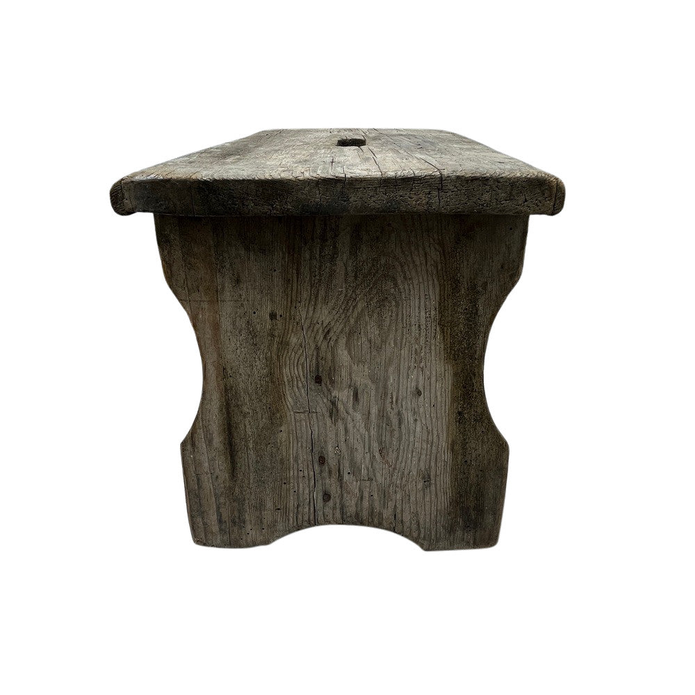 Antique Farmhouse Wooden Step Stool - Berbere Imports