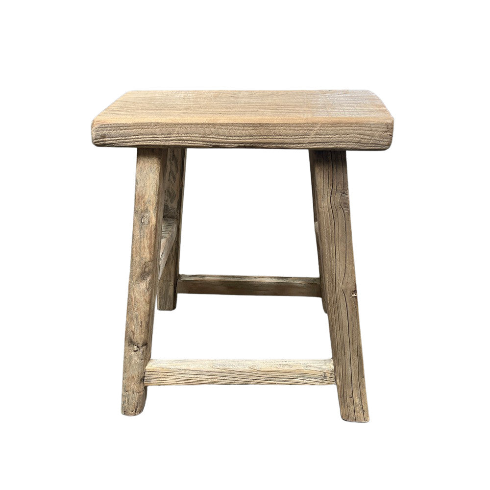 Vintage Small Wooden Stool - Berbere Imports