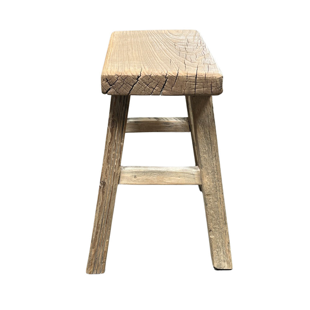 Vintage Small Wooden Stool - Berbere Imports