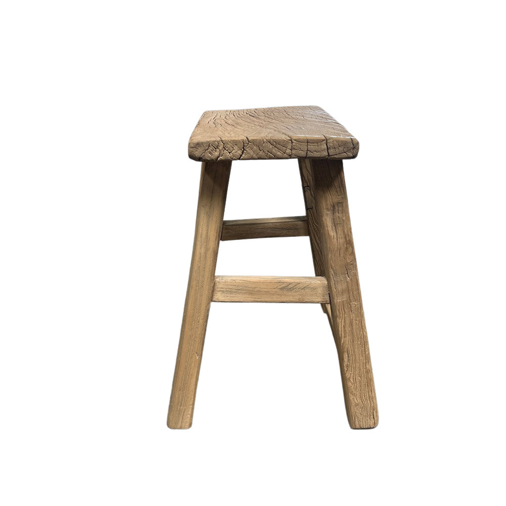 Vintage Small Wooden Stool - Berbere Imports