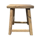 Vintage Small Wooden Stool - Berbere Imports