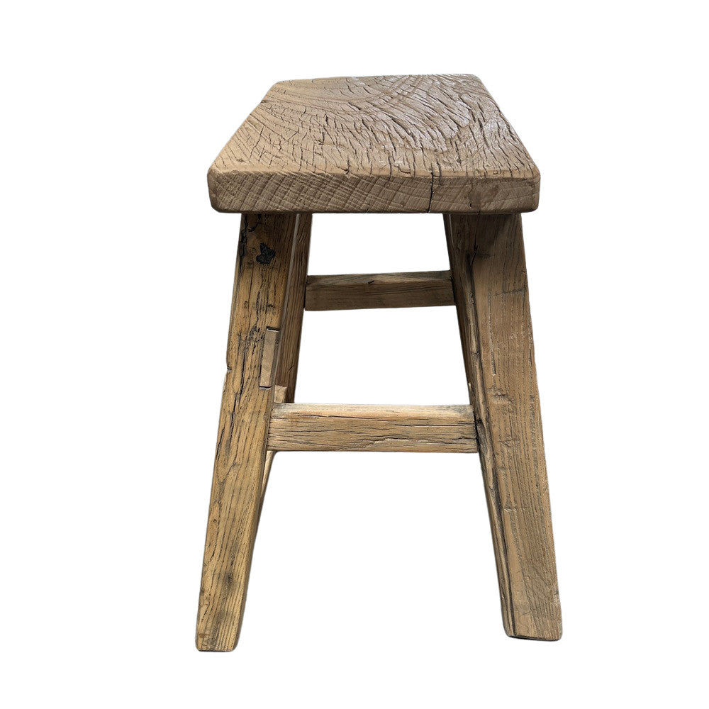 Vintage Small Wooden Stool - Berbere Imports