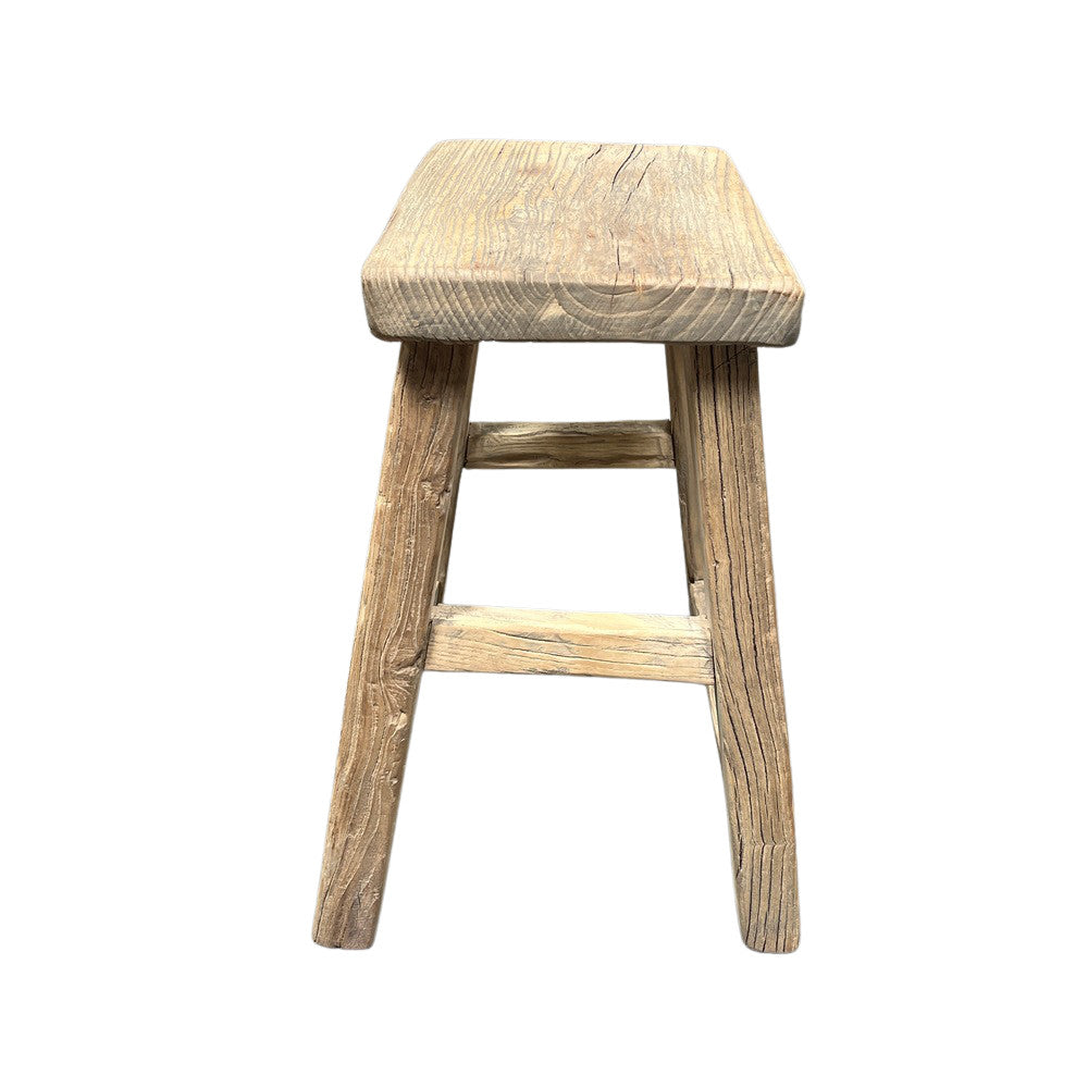 Vintage Small Wooden Stool - Berbere Imports