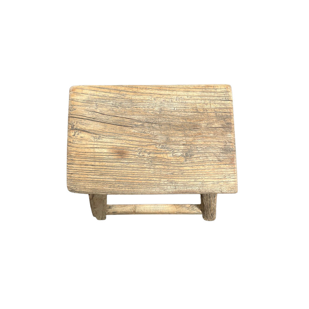 Vintage Small Wooden Stool - Berbere Imports