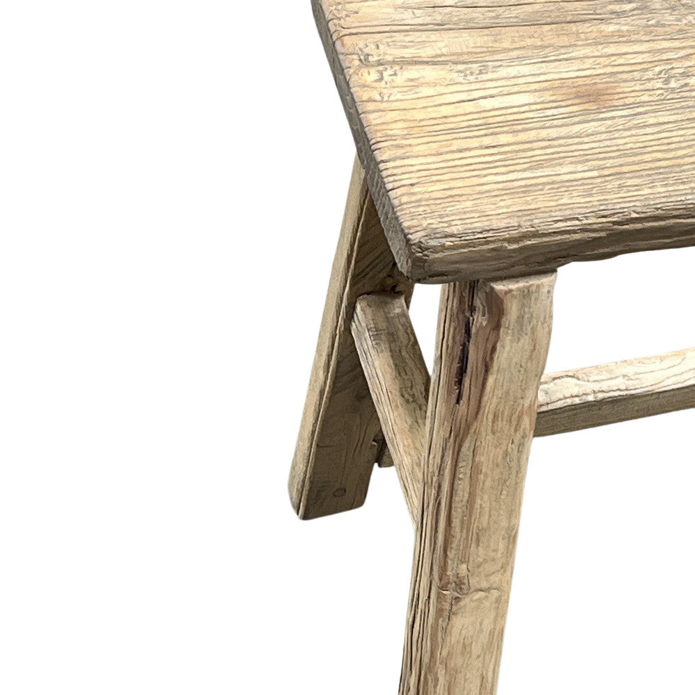 Vintage Small Wooden Stool - Berbere Imports