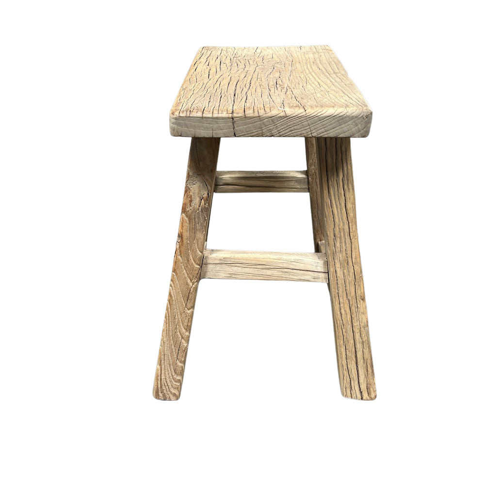 Vintage Small Wooden Stool - Berbere Imports