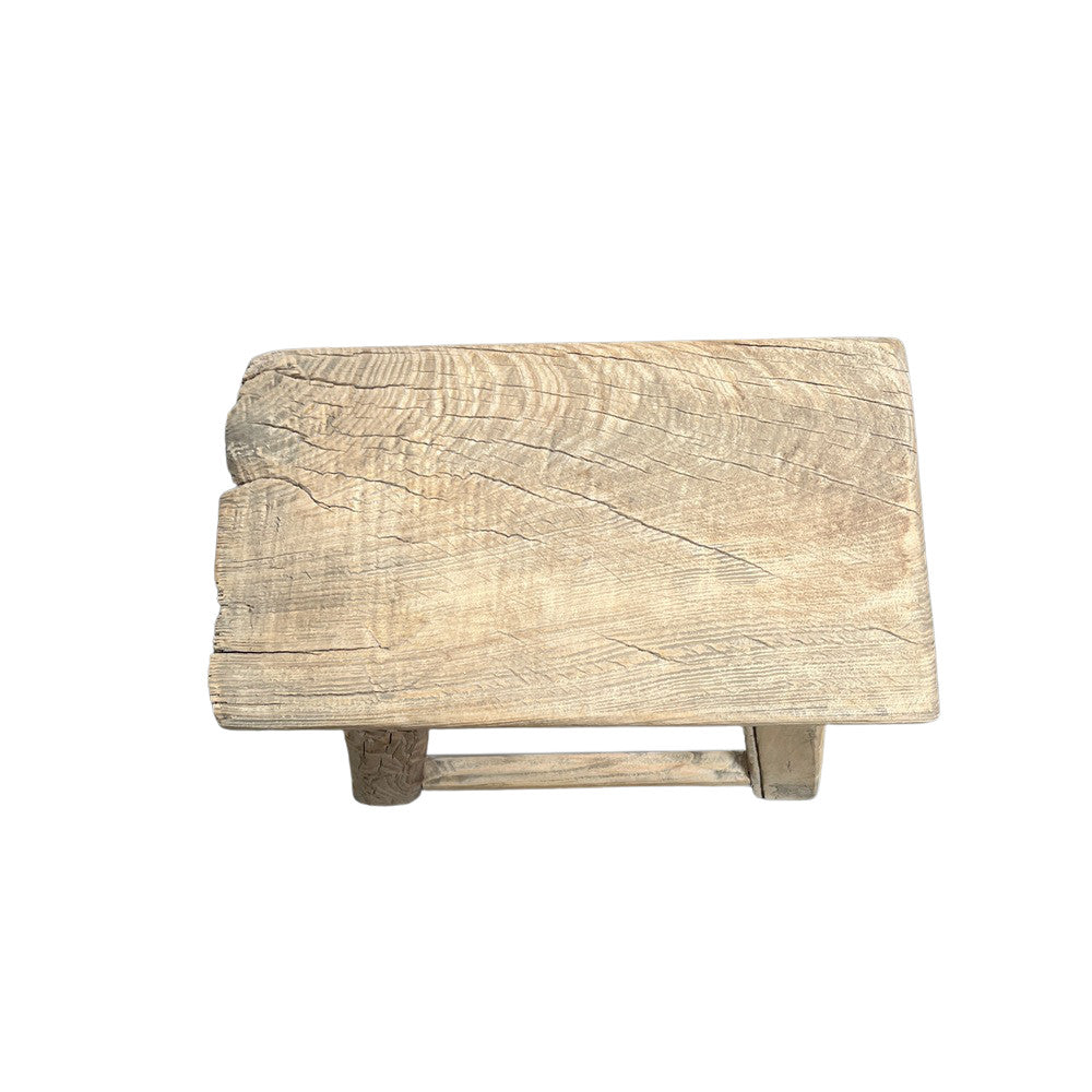 Vintage Small Wooden Stool - Berbere Imports